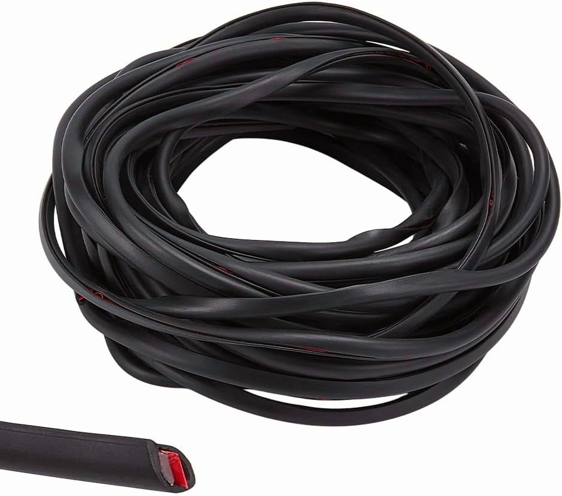 10M PVC Car Interior Moulding Trim Car Anti-collision Strip Black 6x4