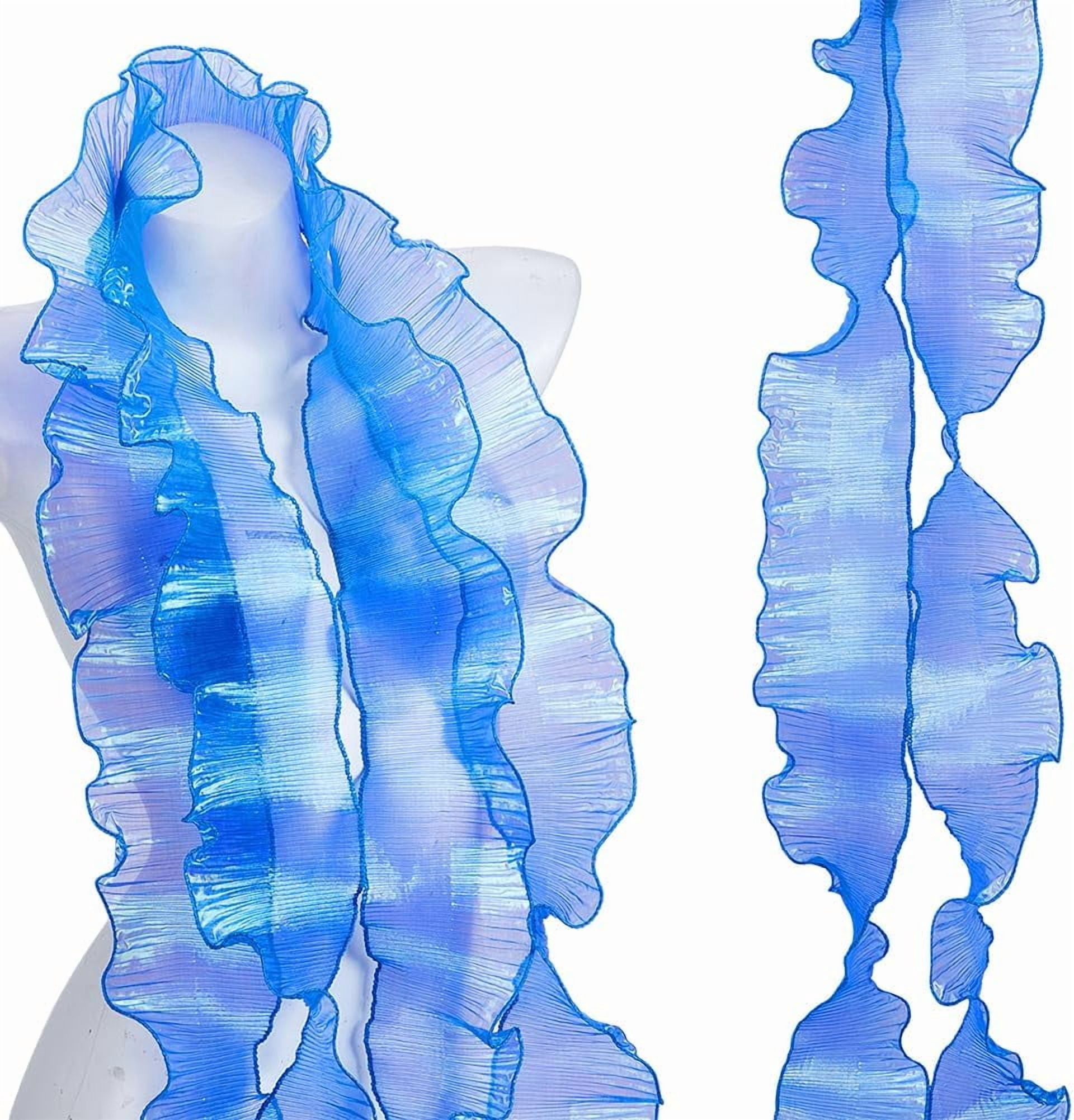 Royal Blue Pleated Ribbon