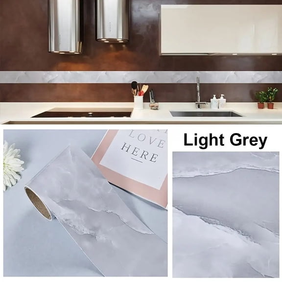 10M/Roll Door Frame Waist Line Wallpaper Windowsill Marble Grain Skirting Line Self-adhesive Waterproof Waveguide Line