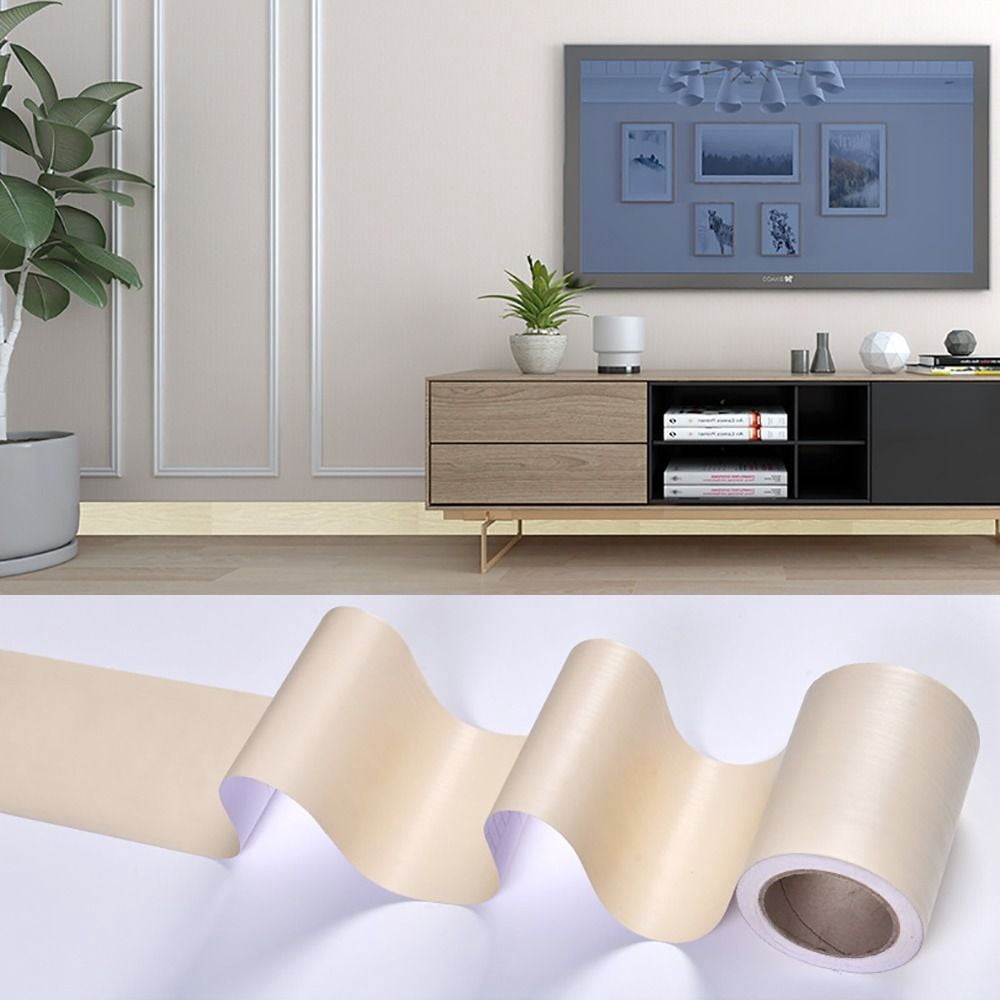 10M/Roll Home Decor Self-adhesive Door Frame Waterproof Wood Grain ...