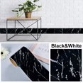 thumbnail image 1 of 10M/Roll Home Decor Self-adhesive Windowsill Waterproof Door Frame Waist Line Wallpaper Wall Border Sticker Skirting Line Waveguide Line BLACK&WHITE 10CMX10M, 1 of 8