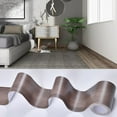 thumbnail image 1 of 10M/Roll Self-adhesive Home Decor Wood Grain Windowsill Waterproof Wall Border Sticker Skirting Line Waist Line Wallpaper Waveguide Line GREY 10CMX10M, 1 of 8