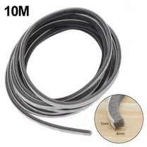 10M Self-Adhesive Brush Strip Door Seal Grey/White for Windproof Dustproof Sound Insulation for Doors Windows Home Office