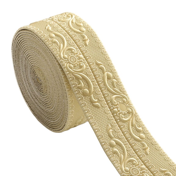 10M Self-Adhesive Foam Wall Molding, Waterproof Decorative Border for Ceiling Baseboard Furniture Edge,Gold