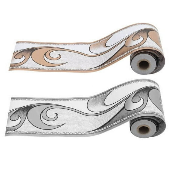 10M Self Adhesive Wall Skirting Border Wave Line Wallpaper Sticker Home Decor