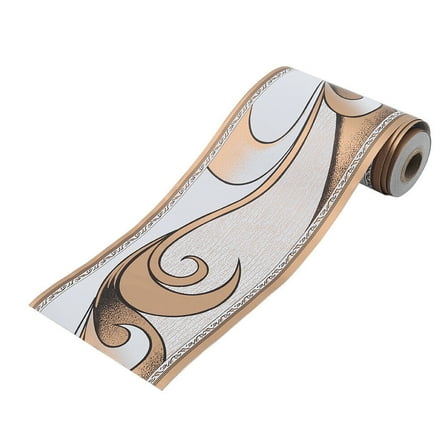 10M Self Adhesive Wall Skirting Border Wave Line Wallpaper Sticker Home Decor