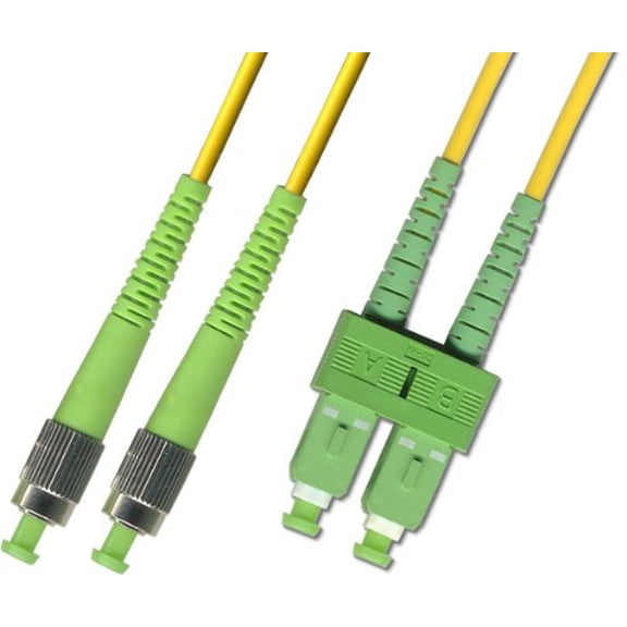 10M - Singlemode Duplex Fiber Optic Cable (9/125) - FC/APC to SC/APC