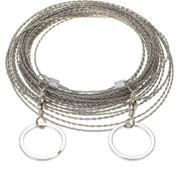 10M Steel Wire Saw for Survival & Camping, Heavy-Duty Chain Saw Cable Outdoor Power