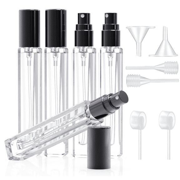 10ML Atomizer Perfume Spray Bottle for Travel (6 PCS) Empty Cologne Dispenser, Portable Sprayer