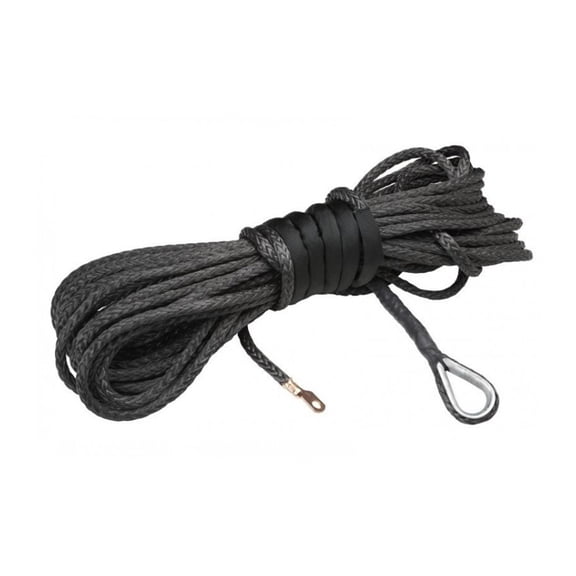 10MM 30M 12 Strand UHMWPE Synthetic 4X4 ATV Winch Rope With Thimble For Off Road Vehicle ATV UTV SUV ,Durable & Safe