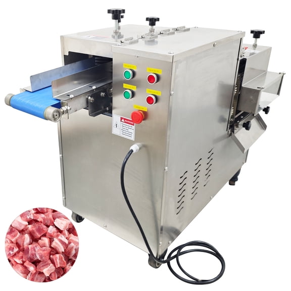 10MM Fresh Meat Slitting Dicing One-step Forming Machine 600KG/H 110V
