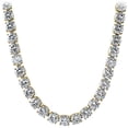 thumbnail image 1 of 10MM Massive CZ Stainless Steel Gold Iced Out Tennis Chain (24 in), 1 of 1