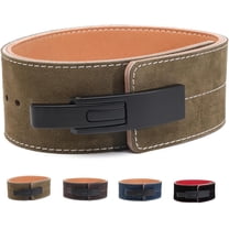 10MM Weight Power Lifting Leather Lever Pro Belt Gym Training Black-Weightlifting Belt for Men and Women – Support Back and Core During Heavy Powerlifting Deadlifts and Squats