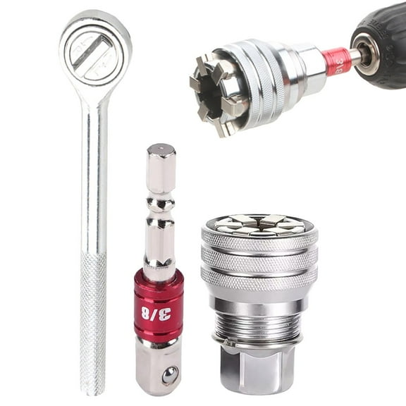 10Mm-19Mm 3/8" Adjustable Plate Glove Socket Tool With Linkage Ratchet Wrench A Fangkenuo