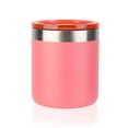 thumbnail image 1 of Ozark Trail 10oz Ceramic Lined Stainless Steel Lowball Tumbler with Magnetic Tritan Transparent Slider Lid, Coral, 1 of 8