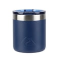 thumbnail image 1 of Ozark Trail 10oz Ceramic Lined Stainless Steel Lowball Tumbler with Magnetic Tritan Transparent Slider Lid, Navy Blue, 1 of 9