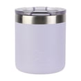 thumbnail image 1 of Ozark Trail 10oz Ceramic Lined Stainless Steel Lowball Tumbler with Magnetic Tritan Transparent Slider Lid, Purple, 1 of 8