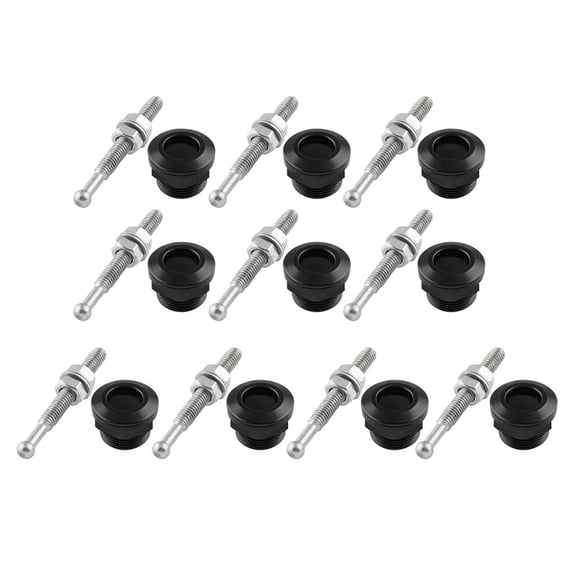 10PACK 22mm Latch Push Button Car Pin Bonnet Lock Bumper Clip
