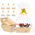 thumbnail image 1 of 10PACK Baskets For Gifts Empty, 10x12”Thick Kraft Gift Basket with 10 Bows 10 Bags Empty Gift Baskets for Christmas, Valentine’s Day, Easter, Birthdays, Snacks, Farmers Market, 1 of 6
