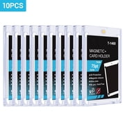 10PACK Magnetic Trading Card Holders, 75pt One Touch Card Holder, UV Protection Hard Magnetic Cards Case for Sports Game,Football,Baseball Cards