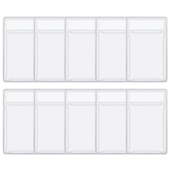 10PACK PSA Style Graded Card Holder, Empty Slab Protector Holders with Label Position for Grading Baseball Football Gaming Trading Display Sports Game Card Collector
