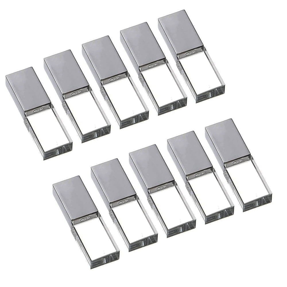 10PACK Transparent luminous crystal USB drive with creative internal carved crystal USB drive (8GB * 10PACK can be customized)