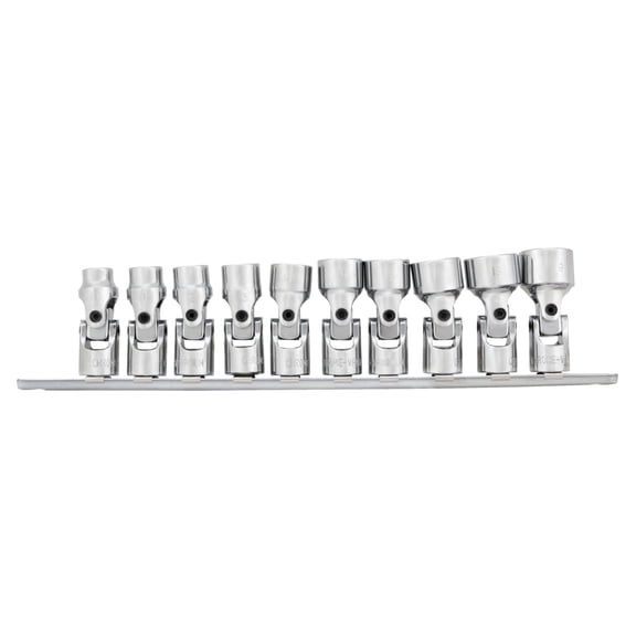Performance Tool W38981 3/8-Inch Drive Metric 10 Piece Flex Socket Set