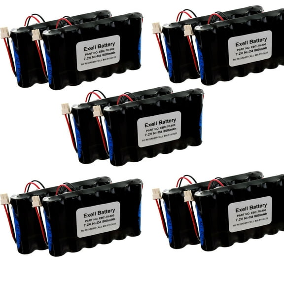 10PC 7.2V Batteries ADEMCO Security Alarm Systems LYNXR L3000 L5000 L5200 L7000