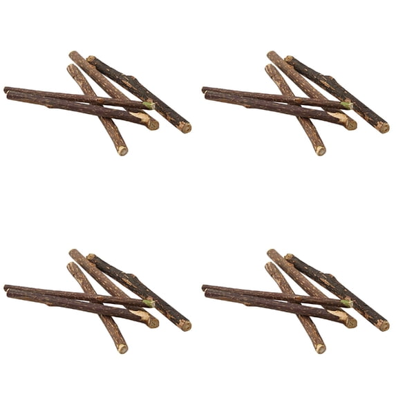 10PC Apple Wood Chew Sticks Twigs for Small Pets Rabbit Guinea Pig Parrot pet