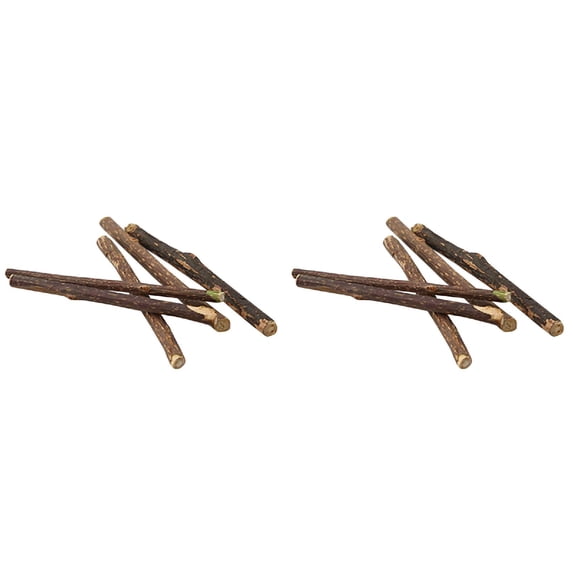 10PC Apple Wood Chew Sticks Twigs for Small Pets Rabbit Guinea Pig Parrot pet