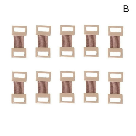 10PC / Bag Replacement Elastic Bandage Stretch Metal Clips Clips Coffee White Colors Fastening Hooks J0U5
