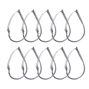 10PC/Box High Carbon Steel Wacky Rig Hooks Weedless Barbed Fishig Wide Gap Hook