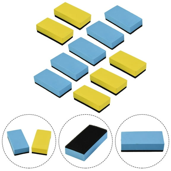 10PC Car Ceramic Coating Sponge Glass Nano Wax Coat Applicator Polishing Pads