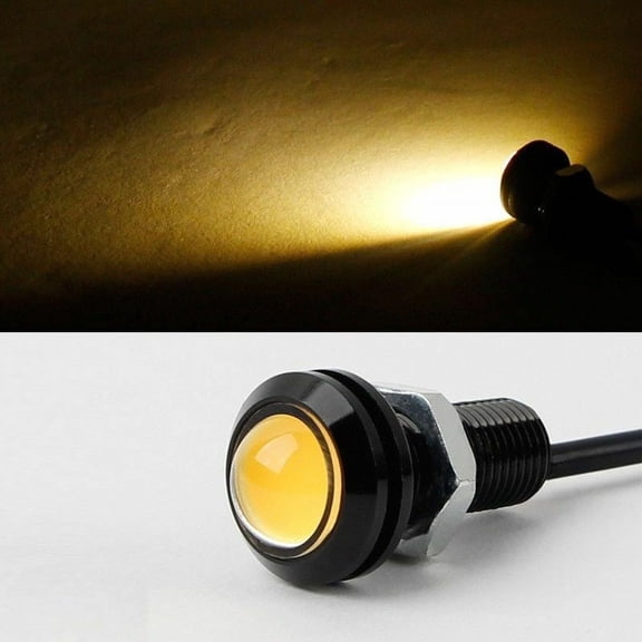 10PC Eagle Eye COB LED Car Auto Daytime Running DRL Tail/Head Light Backup Amber