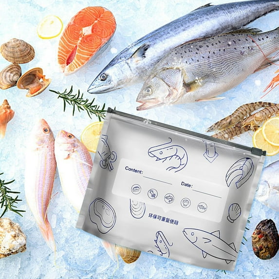 10PC Food-Grade Aluminum Foil Sealing Bags Refrigerator And Freezer Ziplock Bags For Food Storage