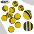 thumbnail image 1 of 10PC Golf Swing Training Foam Balls Indoor Practice Rainbow Sponge Balls, 1 of 9