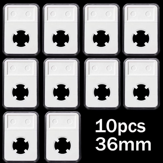 10PC High Quality Coin Slab Holder (36mm) Display Case Free Label NGC Style