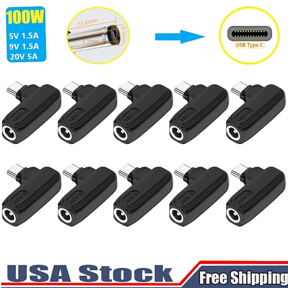 10PC Laptop Charger Converter TO USB Type C PD Power Charging Cable ...