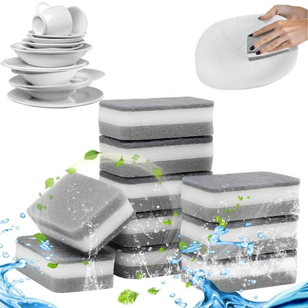10PC Magic Sponge Eraser Cleaning Melamine Multi-functional Foam Cleaner