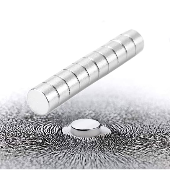 10PC Mini Durable Neodymium Magnets with Transparent Storage Box, Ideal for Whiteboards, Refrigerators, Cabinets, Dry Erase Boards, and Versatile Use in Home, Kitchen, Office, or School