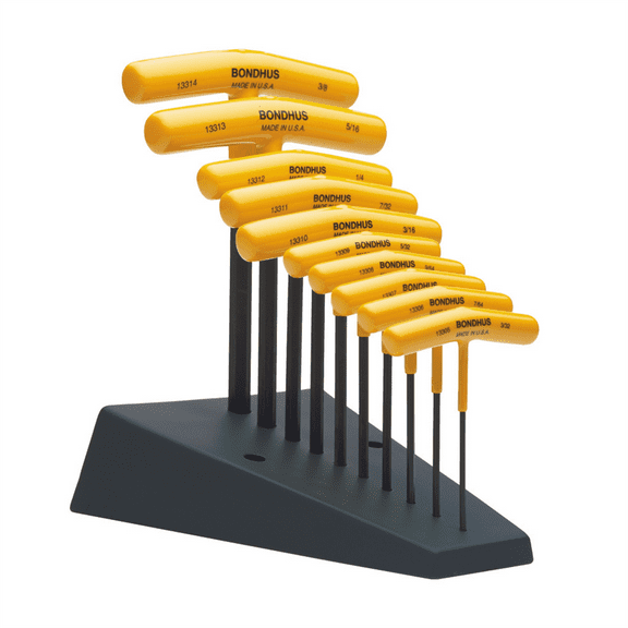 10PC SAE T-Handle Hex Wrench Display