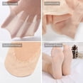 thumbnail image 1 of 10PC Sheer Nylon Socks for Women LSQii Short Ultra Thin Mesh Ruffle Ankle Socks Through Cool Silk No Slip Crew Socking Everyday Wear Spring Summer Dark Gray, 1 of 2