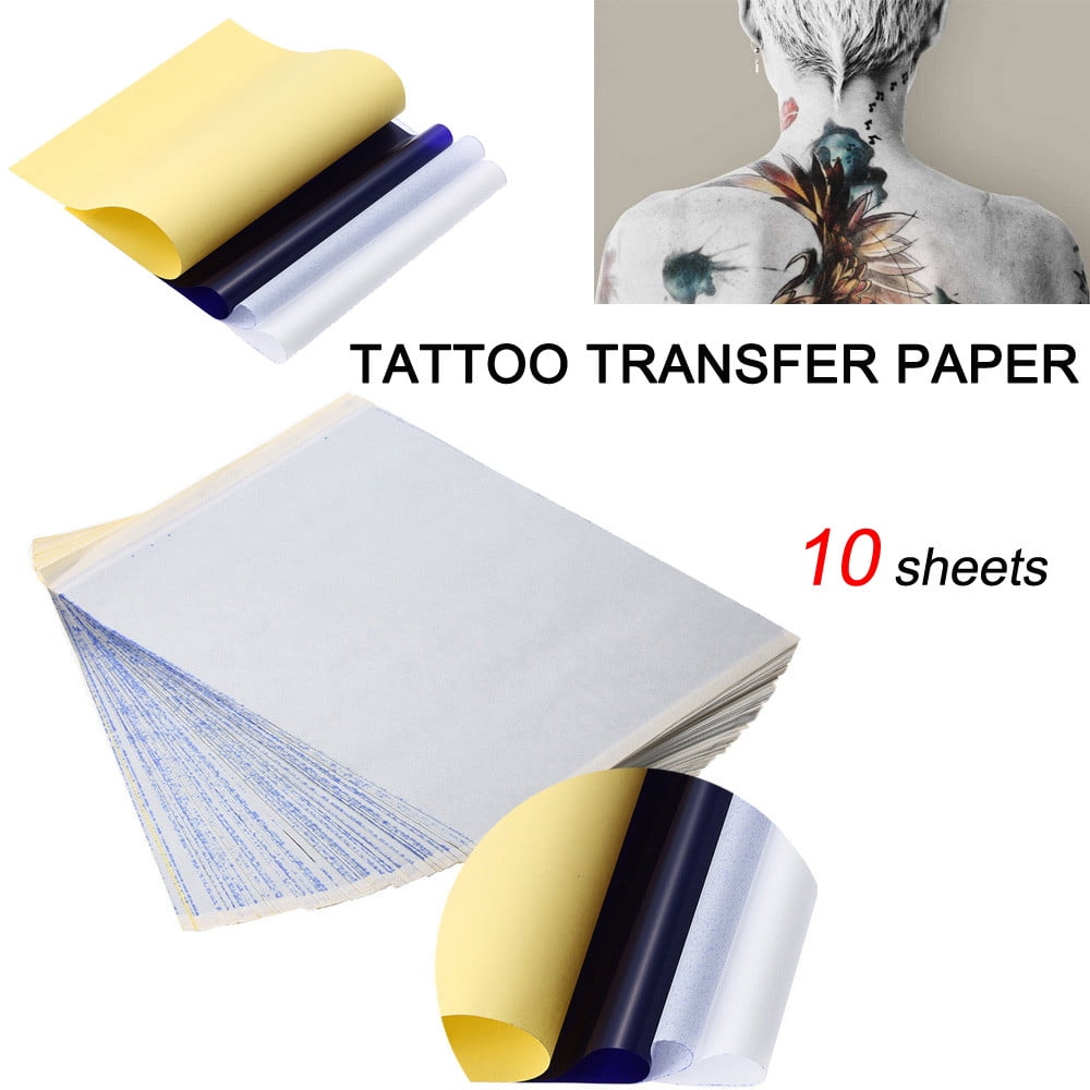 SZBAOAN Tattoo Transfer Paper, Carbon Thermal Tracing Hectograph Sheet, 10 Sheets