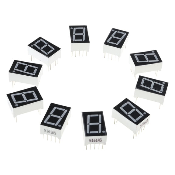 10PCS 0.56inch Digital Tube LED Display 1 Bit Display Common Anode / Cathodes