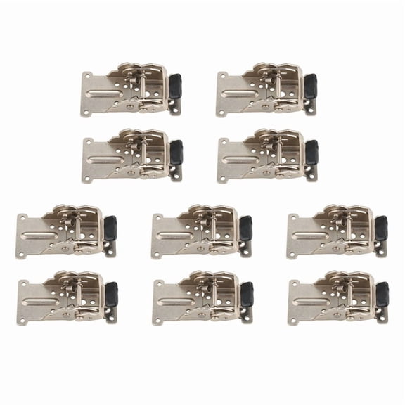 10PCS 0-90-180 Degree Self-Locking Folding Hinge Table Legs Silver Folding Coffee Table Furniture Hardware Cabinet Hinge,10 x Folding Hinge,Silver