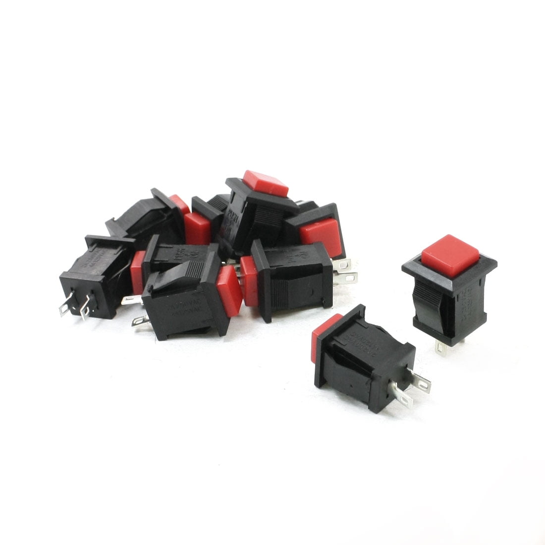 10PCS 125V/4A 250V/2A SPST On/Off Momentary Push Button Switch ...