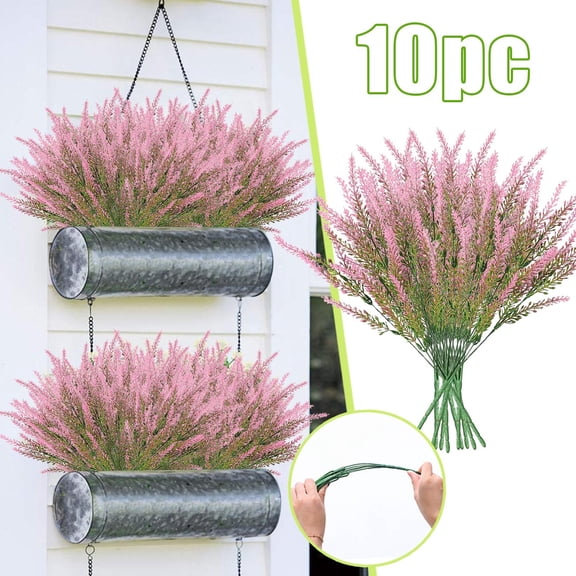 10PCS 13.8" Artificial Bead Grass Plants, Beaded Grass Wreath Fillers Stems DIY Crafts Greenery for Wreaths Floral Arrangements Home Door Garden Xmas Harvest Decor