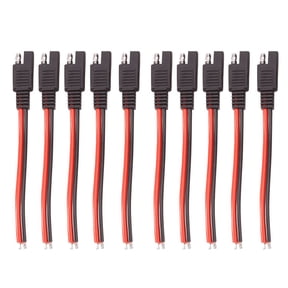 10PCS 15CM SAE 2 Pin Quick Connector Disconnect Plug 14AWG SAE Extension Cable Wire Harness for Solar Panel