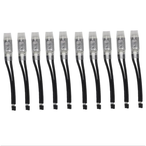 10PCS 17AM Motor Thermal Protector, Normally Closed Temperature Controller Switch, AC 250V 5A, Auto Reset For Motors And Appliances, Silver Black