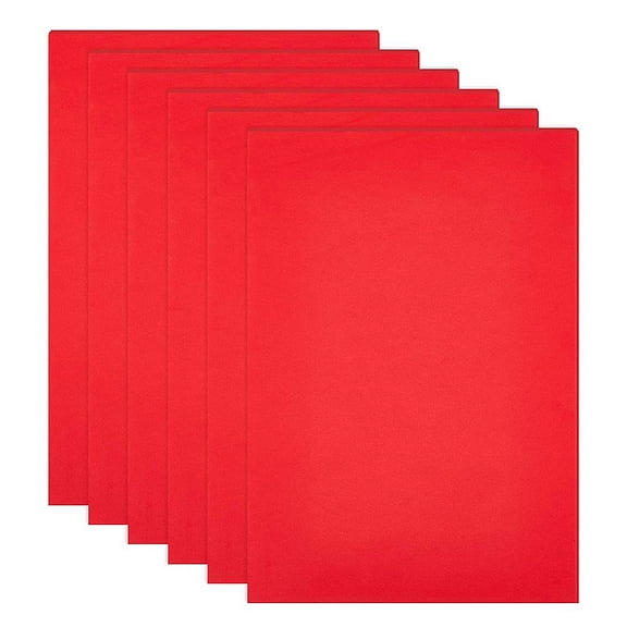 10PCS 1mm Thick Self-Adhesive Foam Sheet 8.3x11.8" Insulation Foam for Vase Decor Containers and Furniture Protection Red